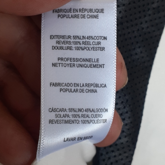 Joe's white Black Leather Collar Trim Tuxedo M blazer Suit Jacket - Picture 10 of 12